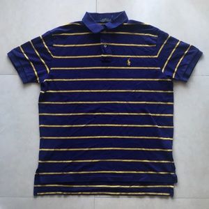 Polo Ralph Lauren Purple & Yellow Striped Shirt L